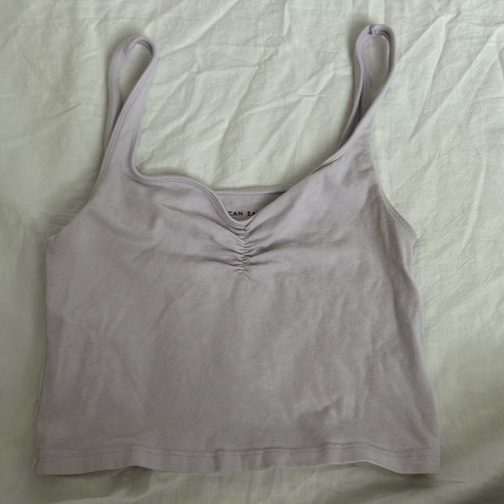 Crop tank top lavender